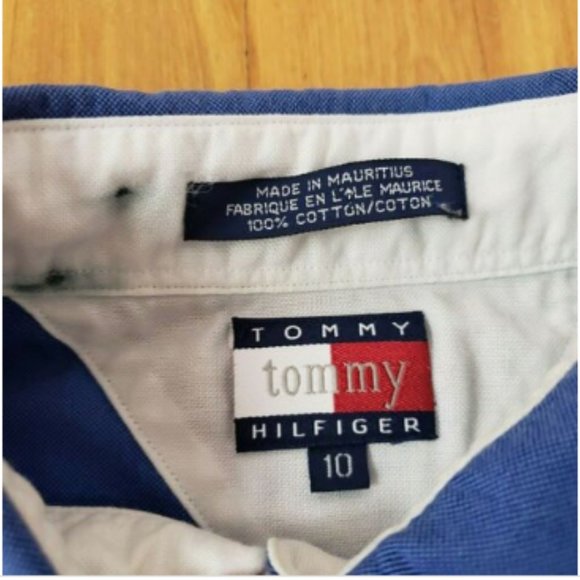 VTG Tommy Hilfiger Made In Mauritius Womens Sz 10 - Picture 4 of 6